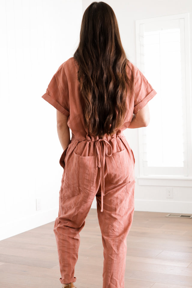 Striped jumpsuit