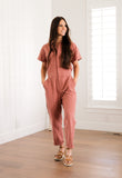 Striped jumpsuit