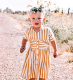 Yellow Striped Dress