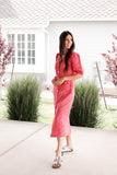 Amelia Dress in Red