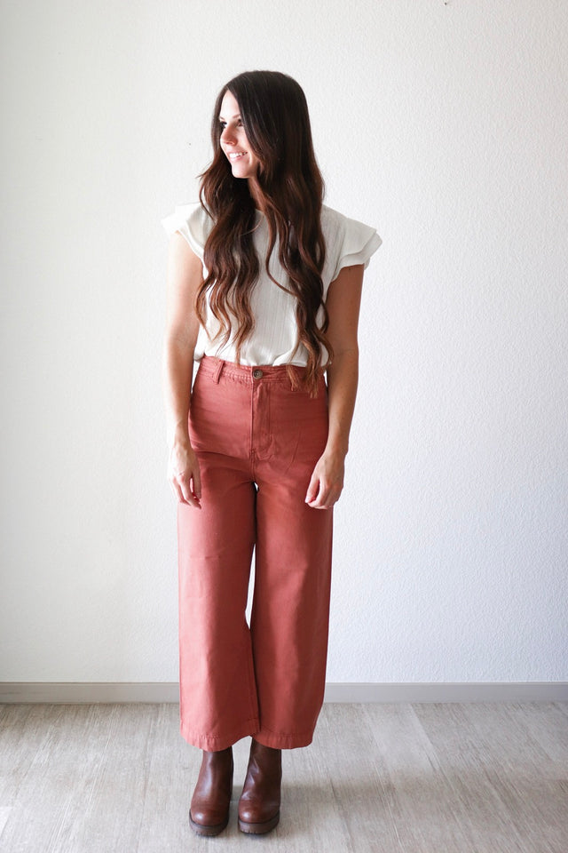 FINAL SALE Sierra Pants in Rust