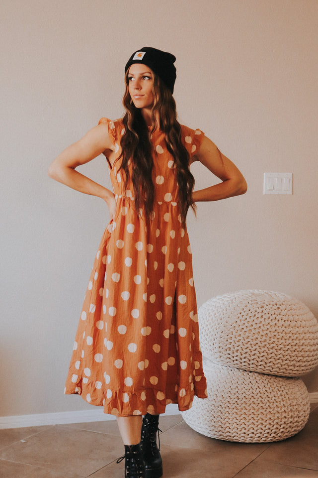 Roolee Polka dot dress + extended sizing!