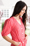 Amelia Dress in Red