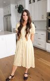 Yellow Striped Dress