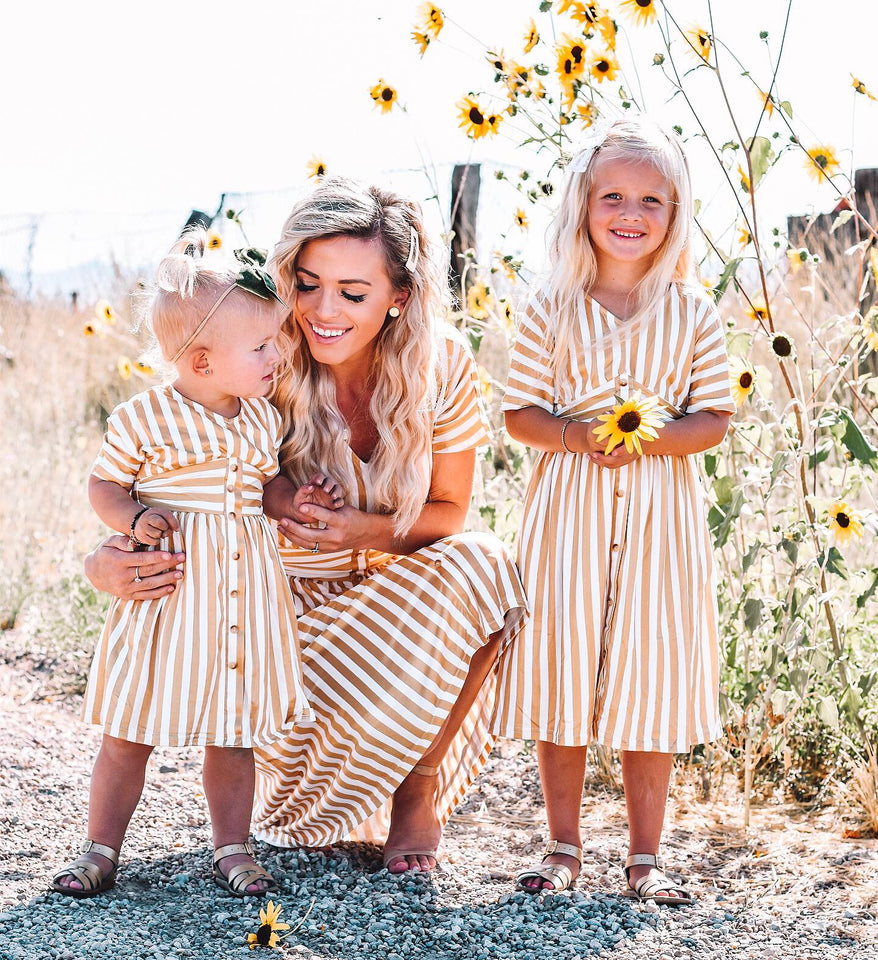 Yellow Striped Dress