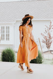 Button Up Dress in Mustard