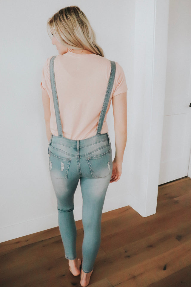 Light Denim Overalls
