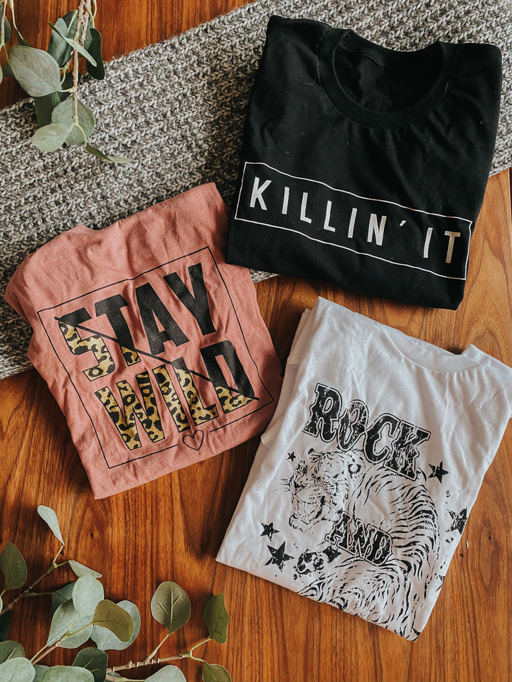 Stay Wild Tee (Small-XLarge)