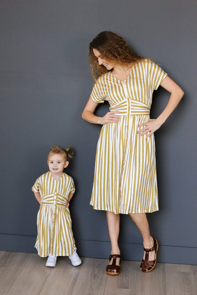 Yellow Striped Dress