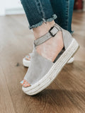 FINAL SALE Isabella Platform Sandals in Stone