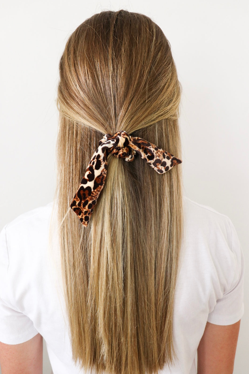 Leopard Scrunchie Bow