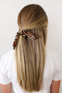 Leopard Scrunchie Bow