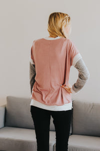 Contrast Knit Sweater- 2 Colors!