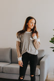 Contrast Knit Sweater- 2 Colors!