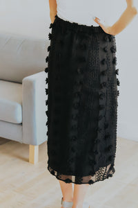 Swiss Dot Midi Skirt