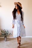 Kristen Dress in Dusty Blue