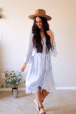 Kristen Dress in Dusty Blue