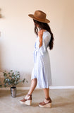 Kristen Dress in Dusty Blue