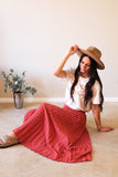 Pleated Midi Skirt