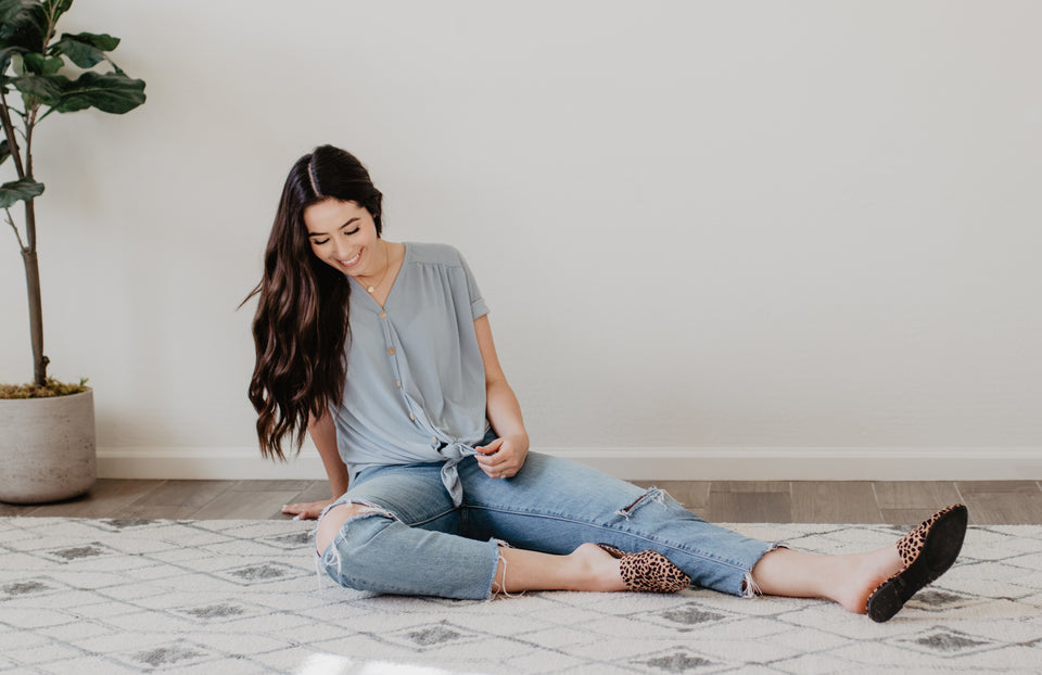 Emma Button Down Knit Top- multiple colors!