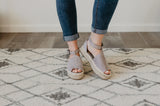 FINAL SALE Isabella Platform Sandals in Stone