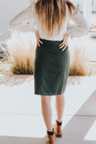 Debbie skirt in Hunter Green
