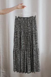 Black Cheetah Skirt