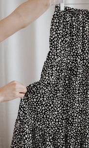 Black Cheetah Skirt