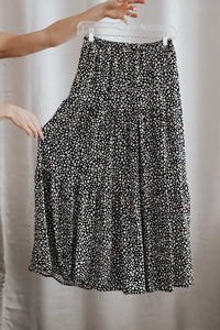 Black Cheetah Skirt