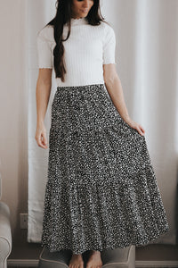Black Cheetah Skirt
