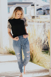Denim joggers