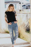 Denim joggers