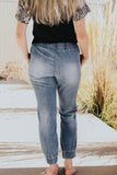 Denim joggers