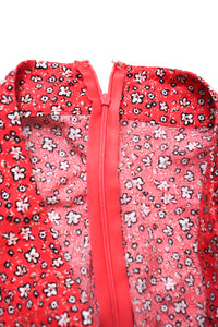 Floral Wrap Skirt in Red