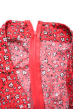 Floral Wrap Skirt in Red