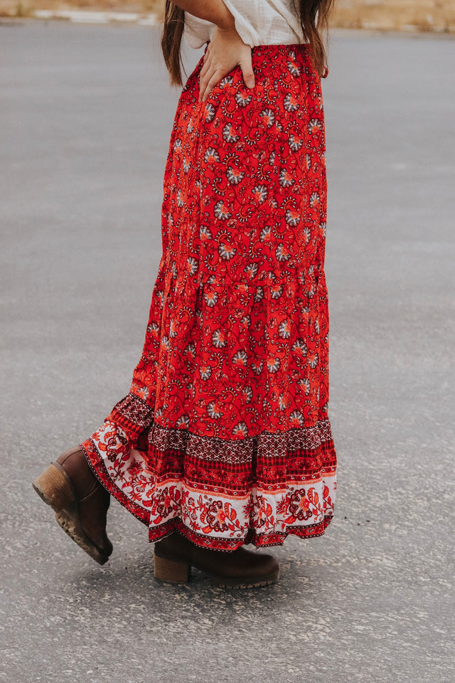 Leo Skirt in Red