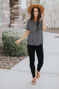Quincy Top in Navy