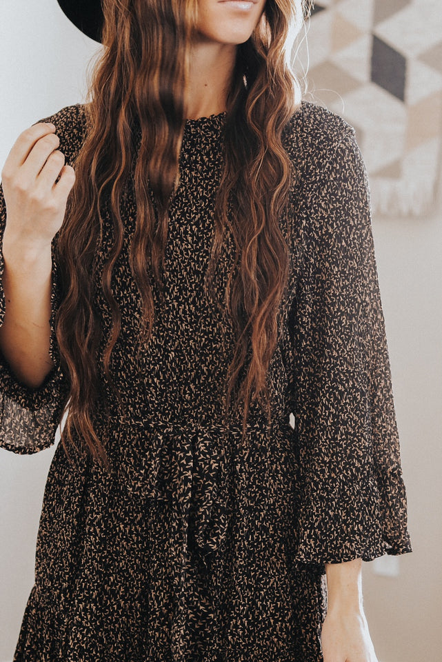 Black Ruffle Dress
