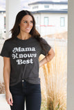 Mama Tee in Charcoal