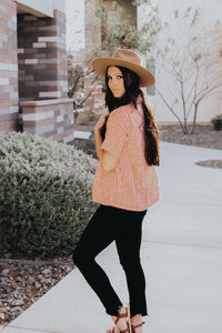Quincy Top In Apricot