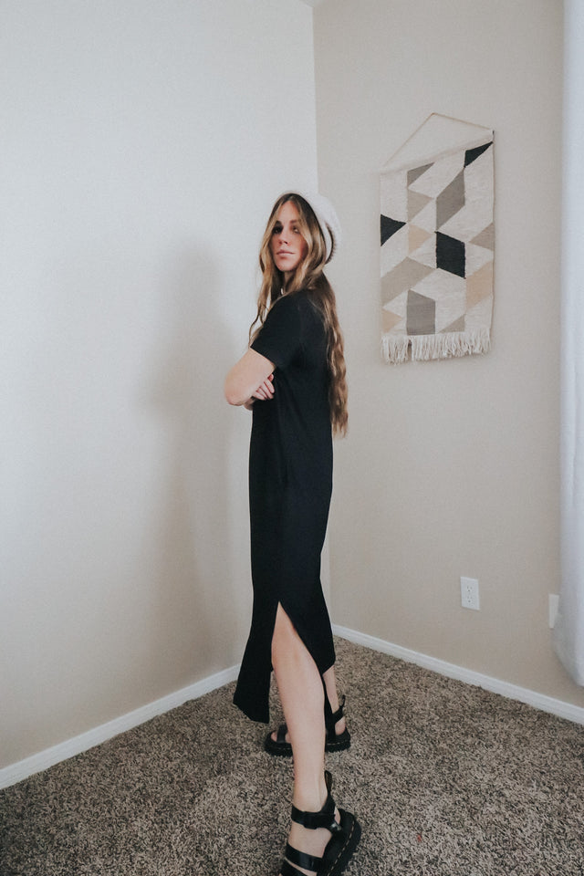 Easy going dress in black