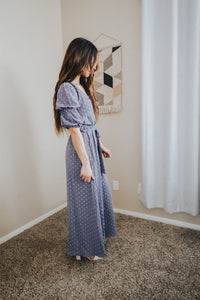 Tessa Dress in Slate Blue