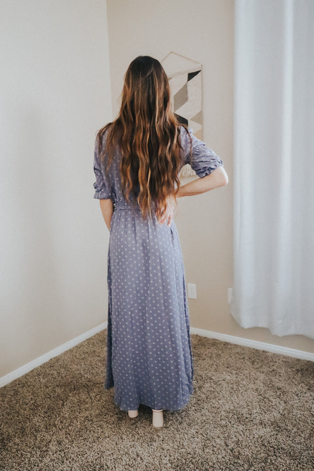 Tessa Dress in Slate Blue