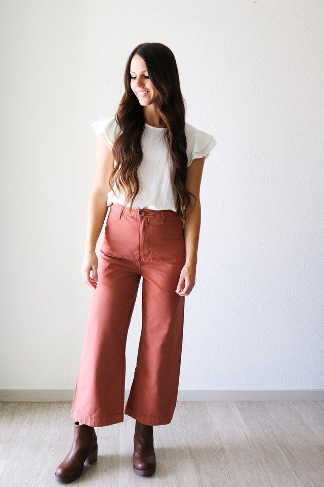 FINAL SALE Sierra Pants in Rust