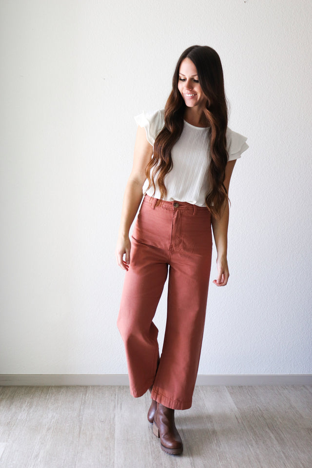 FINAL SALE Sierra Pants in Rust