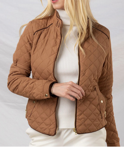 Padded Zip-Up Jacket- Multiple Colors!