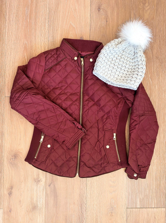 Padded Zip-Up Jacket- Multiple Colors!