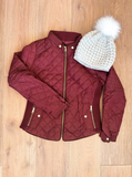 Padded Zip-Up Jacket- Multiple Colors!
