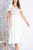 Embroidered smocked dress 2 colors + extended sizes!